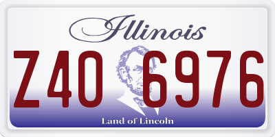 IL license plate Z406976
