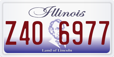 IL license plate Z406977