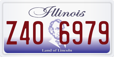 IL license plate Z406979