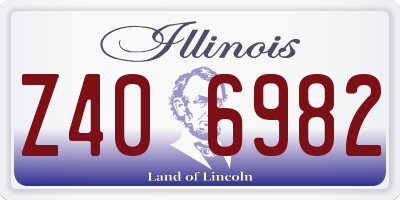 IL license plate Z406982