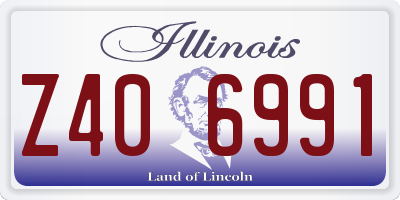 IL license plate Z406991
