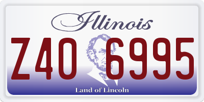 IL license plate Z406995