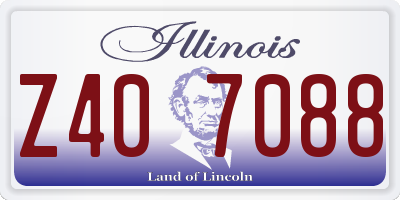 IL license plate Z407088