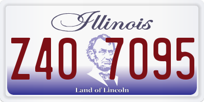 IL license plate Z407095