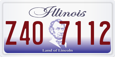 IL license plate Z407112