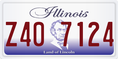 IL license plate Z407124