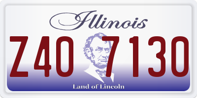 IL license plate Z407130