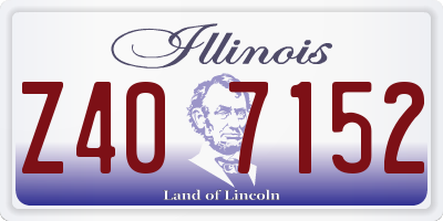 IL license plate Z407152