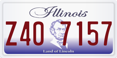 IL license plate Z407157