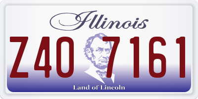 IL license plate Z407161
