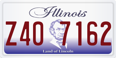 IL license plate Z407162