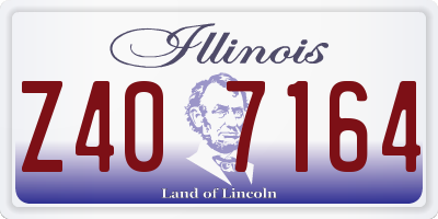 IL license plate Z407164