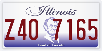 IL license plate Z407165