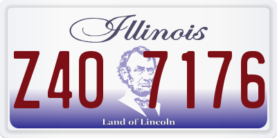 IL license plate Z407176