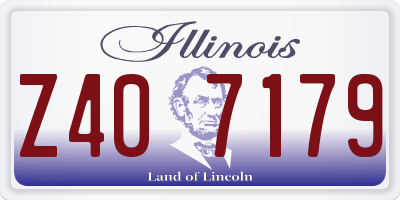 IL license plate Z407179