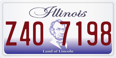 IL license plate Z407198