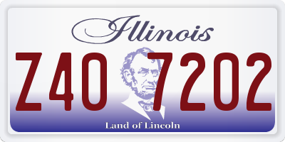 IL license plate Z407202