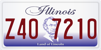 IL license plate Z407210