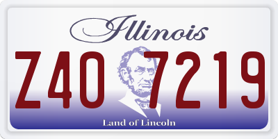 IL license plate Z407219