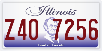 IL license plate Z407256