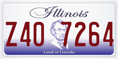 IL license plate Z407264