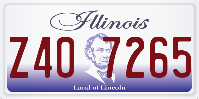 IL license plate Z407265