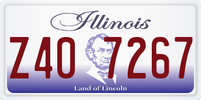 IL license plate Z407267