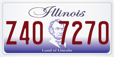 IL license plate Z407270