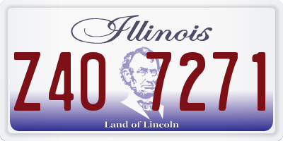 IL license plate Z407271