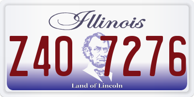 IL license plate Z407276