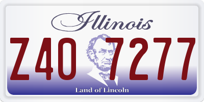 IL license plate Z407277