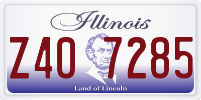 IL license plate Z407285
