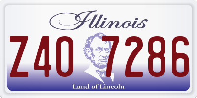 IL license plate Z407286