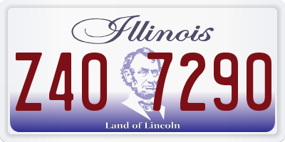 IL license plate Z407290