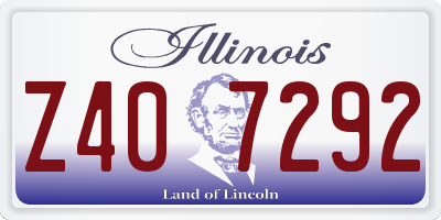 IL license plate Z407292