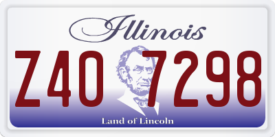 IL license plate Z407298