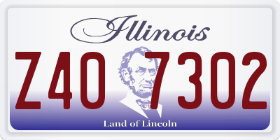 IL license plate Z407302