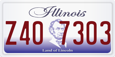 IL license plate Z407303