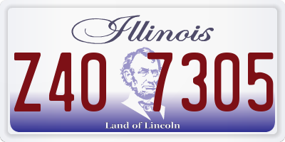 IL license plate Z407305