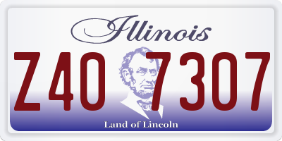 IL license plate Z407307