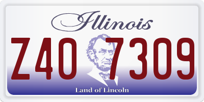 IL license plate Z407309