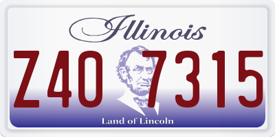 IL license plate Z407315