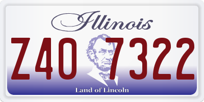IL license plate Z407322