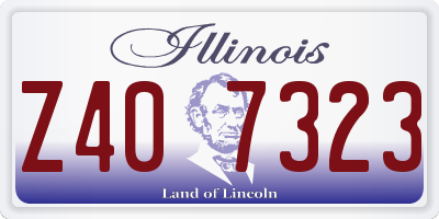 IL license plate Z407323