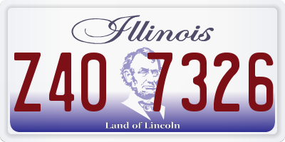 IL license plate Z407326