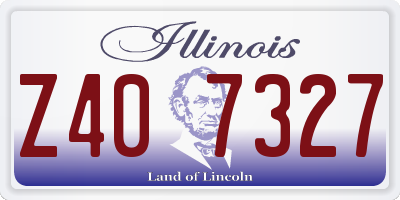 IL license plate Z407327