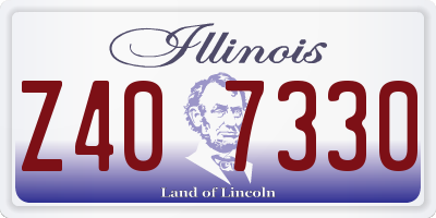 IL license plate Z407330