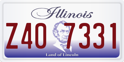 IL license plate Z407331