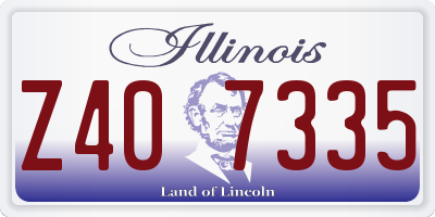 IL license plate Z407335