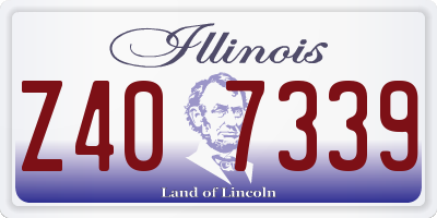 IL license plate Z407339